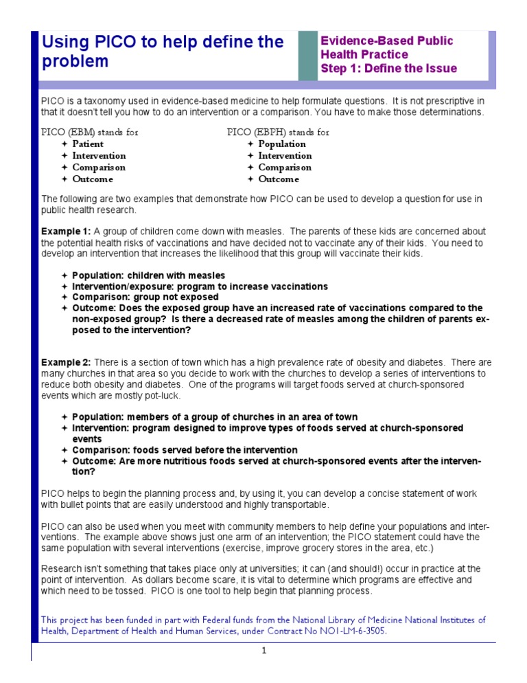 Pico Pdf Obesity Evidence Based Medicine