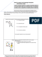 Critical Appraisal For Speech and Language Therapists: Intervention Study