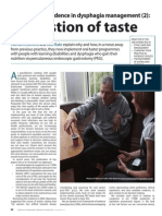 How I use the evidence in dysphagia management (2): A question of taste