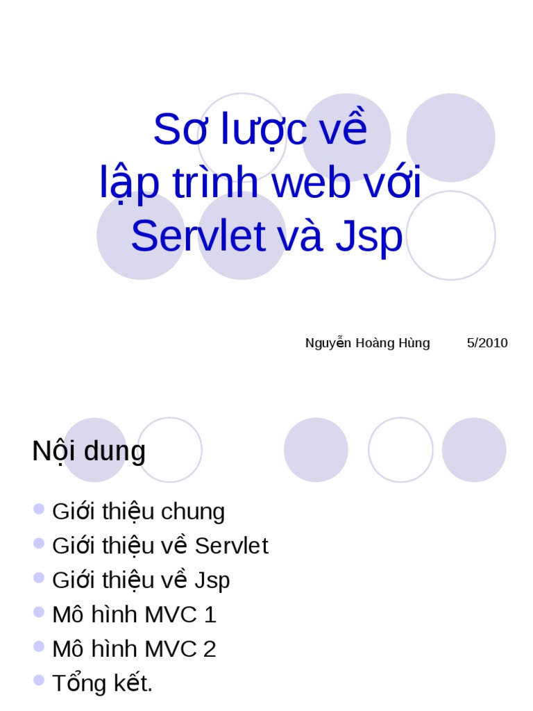 Idoc vn so luoc ve lap trinh web voi servlet va jsp pdf pdf