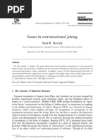 Download Issues in Conversational Joking - Neal R Norrick by Iunia Sorana Stoica SN142514661 doc pdf