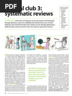 Download Journal club 3 systematic reviews by Speech  Language Therapy in Practice SN142518318 doc pdf