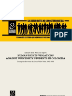 Human rights violations against university students in Colombia 2002-2006