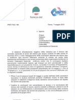 Gas Acqua - dichiarazione di sciopero del 20 maggio 2013