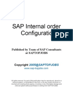 7862670 SAP Internal Order Configuration