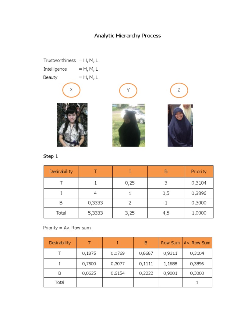 Analytic Hierarchy Process Overview | PDF