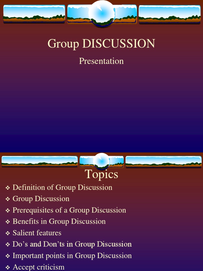 group presentation topics