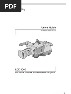 Ldk 8000 High Definition Television Camera