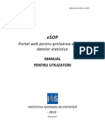 eSOP - Manual Pentru Utilizatorii Externi