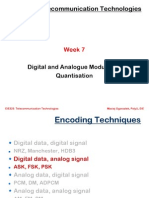 Telecommunication Technologies: Digital and Analogue Modulation Quantisation