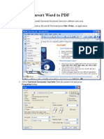 How To Convert Word To PDF Tutorial
