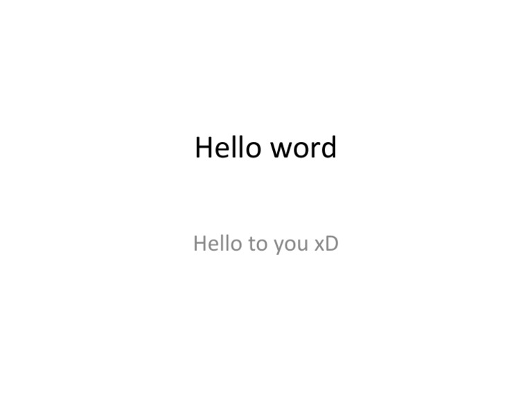 Greeting Document Overview | PDF