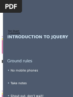 Introduction To Jquery