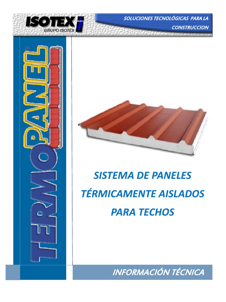 Detalle Constructivo de Techos Termopanel | PDF | Acero | Industrias