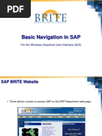 Basic Navigation in SAP: For The Windows Graphical User Interface (GUI)