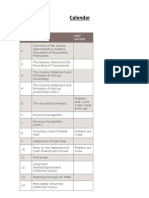 Introduction To Financial and Managerial Accounting - Calendar