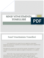 Sinif Yöneti̇mi̇ni̇n Temelleri̇