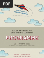 Download AFCC 2013 Programme Booklet by National Book Development Council of Singapore SN142590463 doc pdf