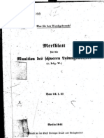 H.Dv.481-66 Merkblatt Für Die Munition Des Schweren Ladungswerfers - 24.01.1941
