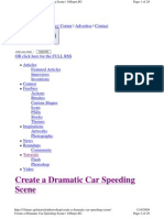 Create A Dramatic Car Spe