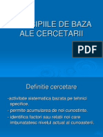 1 Principiile de Baza Ale Cercetarii