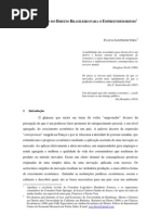 As consequências do Direito Brasileiro para o Empreendedorismo - paper