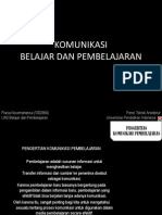 Komunikasi Belajar Dan Pembelajaran