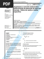 NBR 9778 Arg Concreto Absorção Por Imersão Versão Corrigida 2009