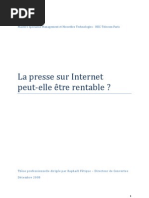 Download La presse sur Internet peut-elle tre rentable by Matthieu de Vivie SN14261710 doc pdf