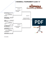 Section II Class A Baseball Bracket