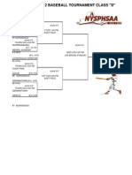 Section II Class D baseball bracket