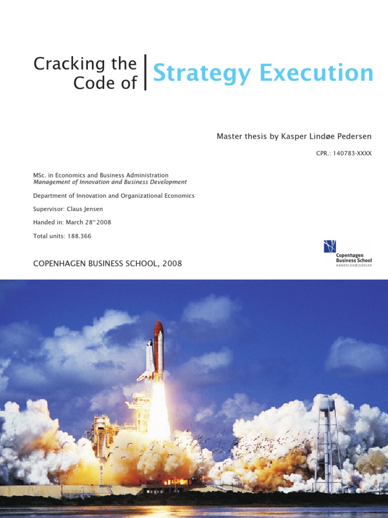 Cracking The Code of Strategy Execution | PDF | Strategic Management ...
