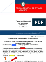 Capítulo 41 Teoria General de Títulos Valores PDF