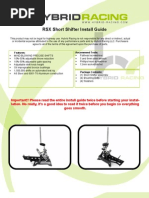 Download RSX Short Shifter Install Guide by Hybrid Racing SN142635865 doc pdf