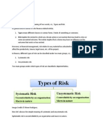 Types of Risk