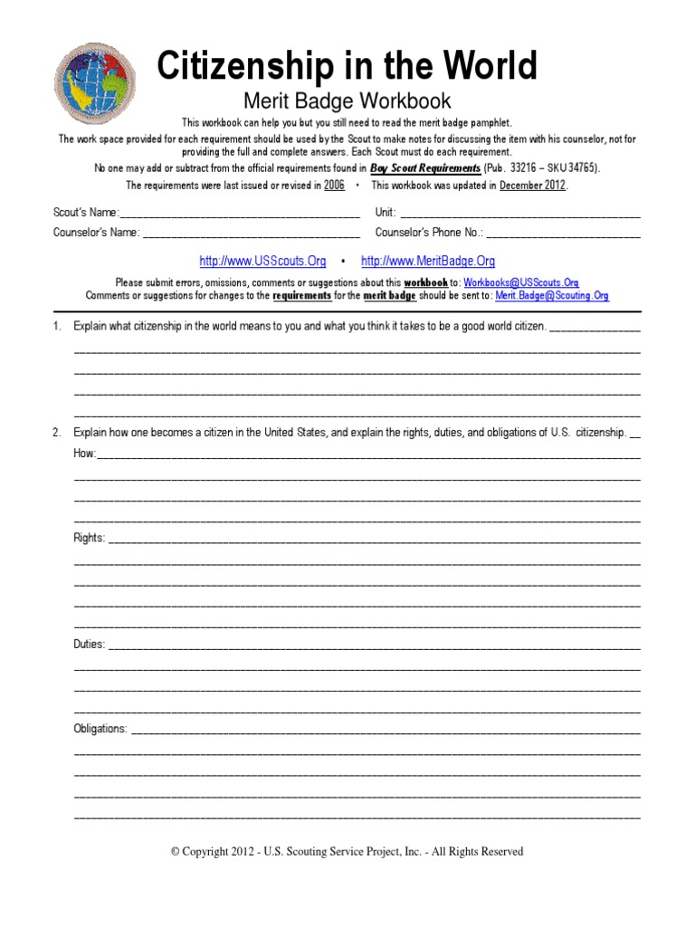 citizenship-worksheets