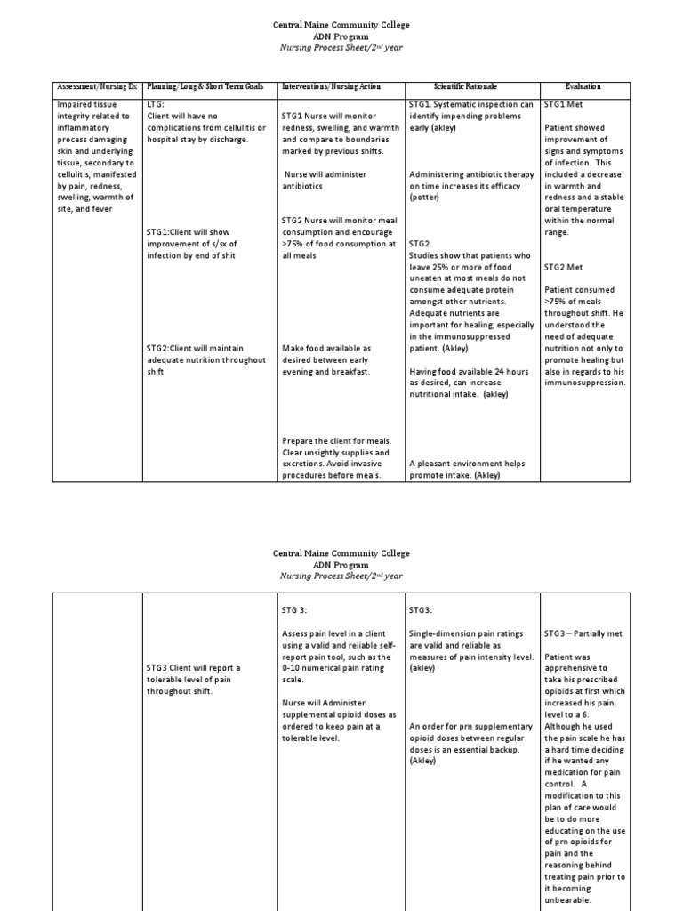 Impaired Tissue Integrity nursing care plan | Nursing | Opioid