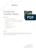 Coconut and Coriander Chutney