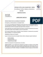 Procesos Productivos en Las Empresas de Transporte