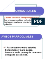 Avisos Parroquiales