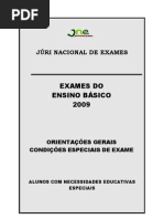 Exames Nacionais EB 2009 Alunos NEE
