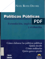 Noël André_Deubel Roth_La evaluación de las Políticas Públicas_Políticas Públicas