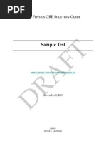 Download Physics GRE Sample Test Solutions by David Latchman SN14269233 doc pdf