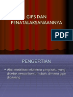 Gips Dan Penatalaksanaannya