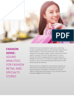 Fashion Sense:: Sound Analytics For Fashion Retail and Specialty Stores