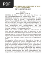 RA 6657 - Comprehensive Agrarian Reform Law of 1988