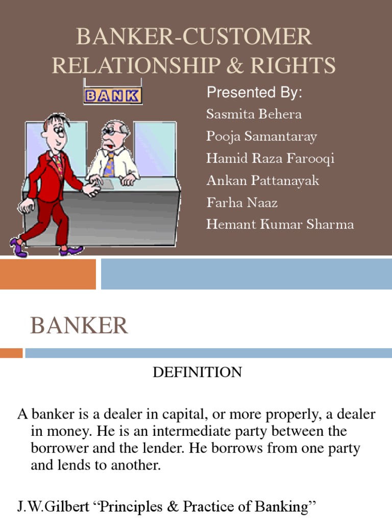 Banker And Customer Ppt Law Of Agency Cheque