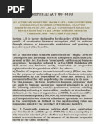 RA 6810 - Magna Carta For Countryside and Barangay Business Enterprises (Kalakalan 20)