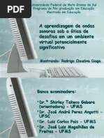 Apresentação da defesa de dissertação