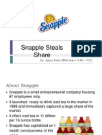 Snapple Steals Share Case Study